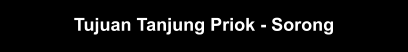Tujuan Tanjung Priok - Sorong